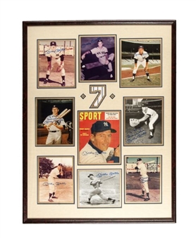 Mickey Mantle Autographed Collection of (9)